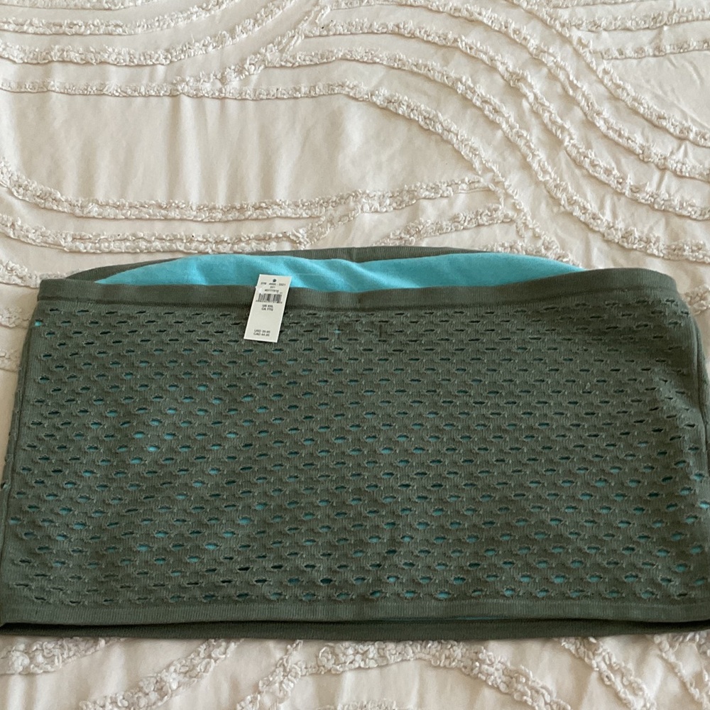 aerie Olive Green Knit Strapless Tube Top S - Picture 6 of 7